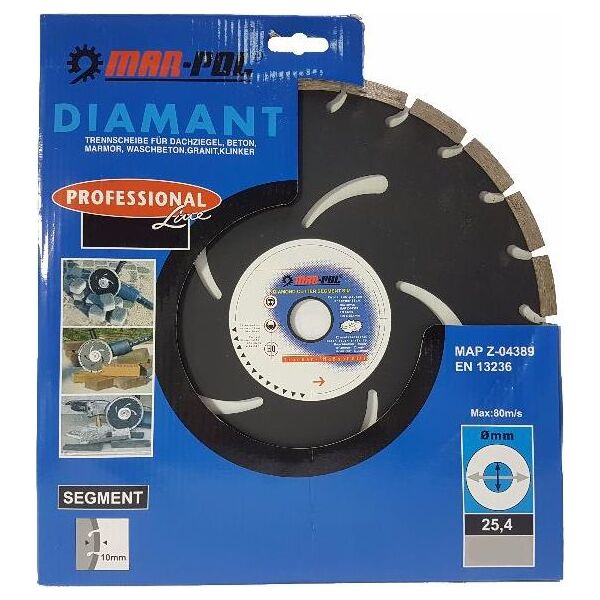 Mar-Pol MAR-POL DIAMOND DIAL.350x25.4x10 SEG.ΜΑΥΡΟ/MP MZ08738 6420805 5901969103052