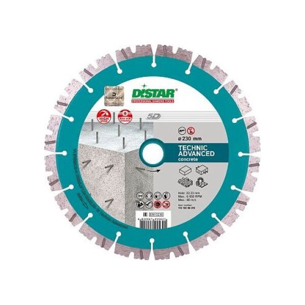 Di-Star Tarcza diamentowa Technic Advanced 1A1RSS/C3-H 232x2.6/1.8x12x22.23-16