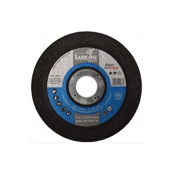 Graphite LUKAS TARCZA DO METALU 125mm x 1,0mm RAZOR CUT PLUS INOX A60X-BF**