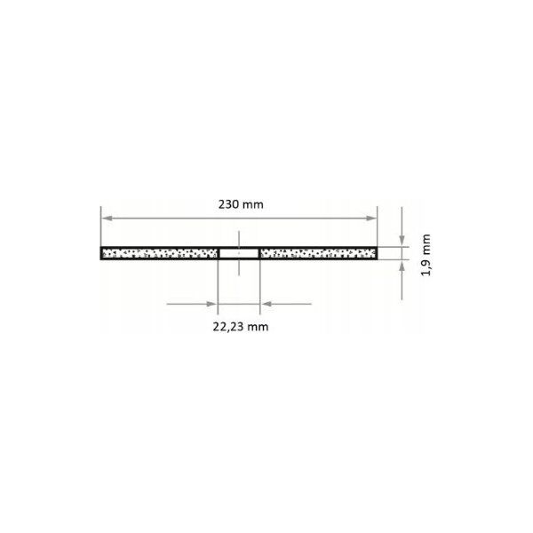 Norton Clipper LUKAS TARCZA DO METALU 230mm x 1,9mm A46T-BF* INOX