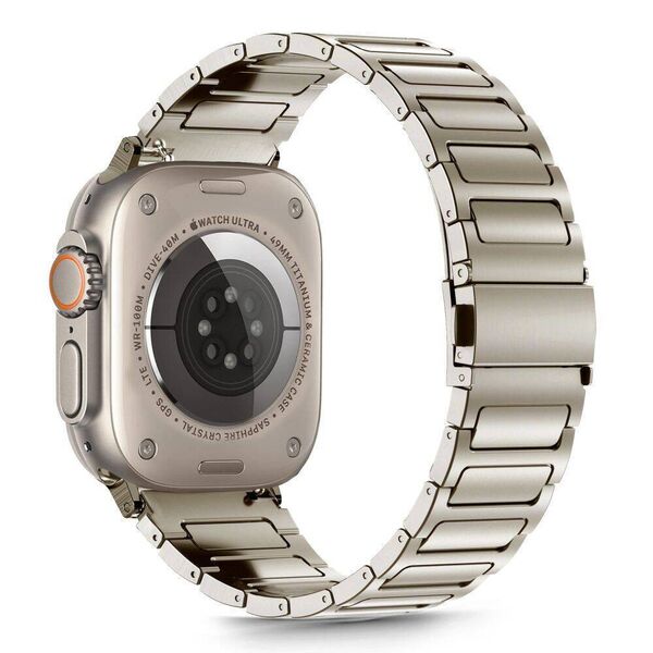 Strap for APPLE WATCH 6 / 7 / 8 / 9 / 10 / SE / ULTRA 1 / 2 (44 / 45 / 46 / 49 MM) Tech-Protect Stainless Classic Titanium 5906302370863