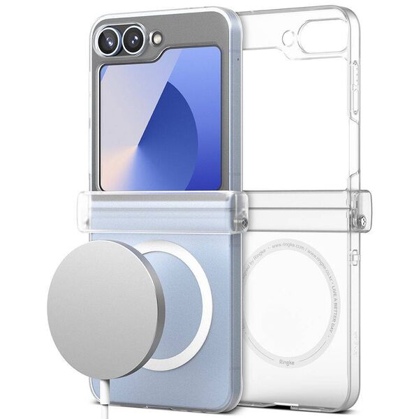 Case SAMSUNG GALAXY Z FLIP 6 Ringke Slim Hinge Magnetic MagSafe Clear transparent 8809961787676