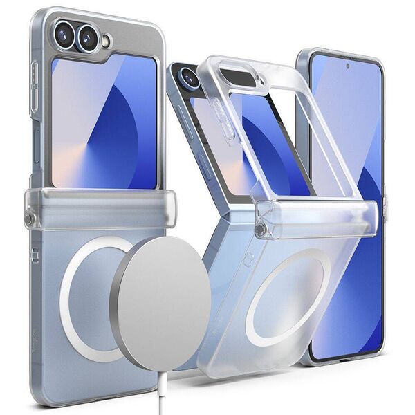 Case SAMSUNG GALAXY Z FLIP 6 Ringke Slim Hinge Magnetic MagSafe Clear transparent 8809961787676