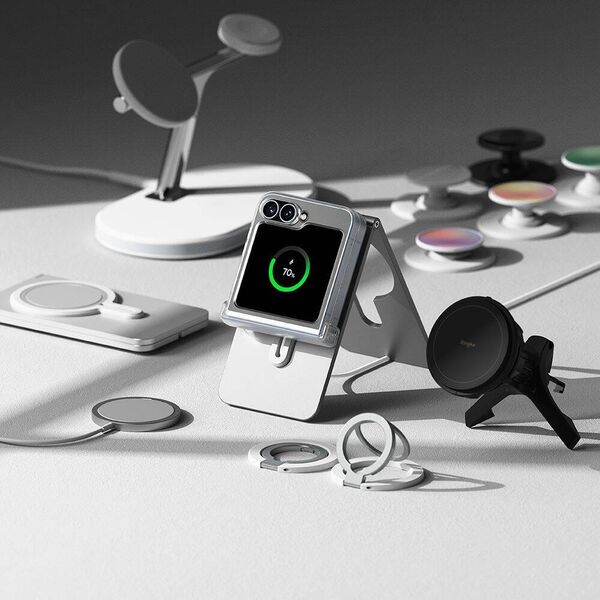 Case SAMSUNG GALAXY Z FLIP 6 Ringke Slim Hinge Magnetic MagSafe Clear transparent 8809961787676
