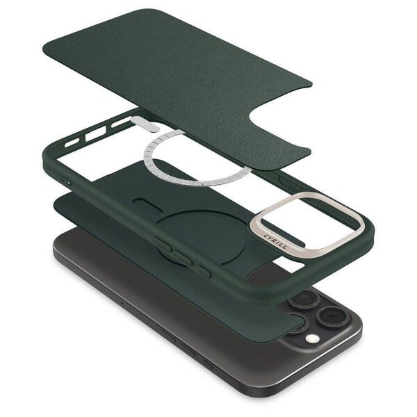 Case IPHONE 16 PRO MAX Spigen Cyrill Kajuk Mag MagSafe Forest Green 8809971232791