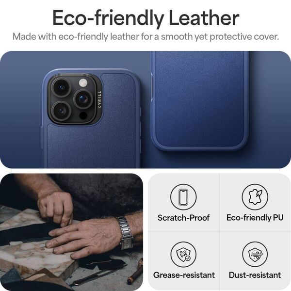 Case IPHONE 16 PRO Spigen Cyrill Kajuk Mag MagSafe navy blue 8809971232890