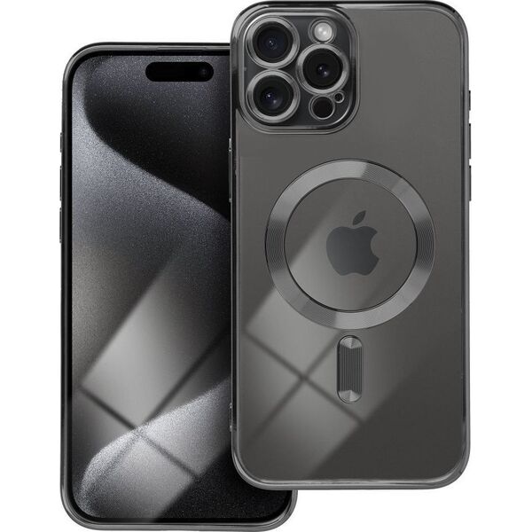 OEM Futerał ELECTRO MAG COVER kompatybilny z MagSafe do IPHONE 15 Pro Max czarny 14242686 5903396228254