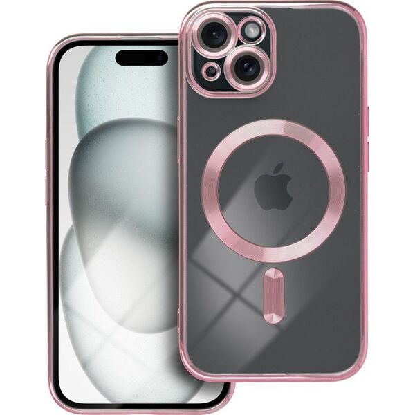 OEM Futerał ELECTRO MAG COVER kompatybilny z MagSafe do IPHONE 15 złoty róż