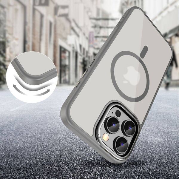 Case IPHONE 16 PRO MAX Tech-Protect MagEdge MagSafe Titanium / Gunmetal 5906302372331