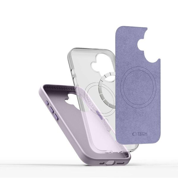 Case IPHONE 16 Tech-Protect Silicone Pure MagSafe Mauve 5906302372515