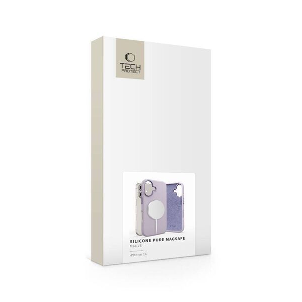 Case IPHONE 16 Tech-Protect Silicone Pure MagSafe Mauve 5906302372515