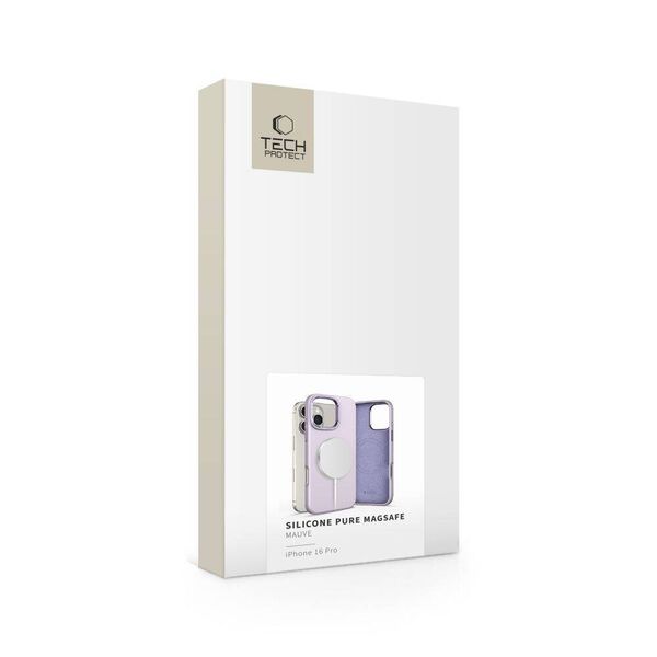 Case IPHONE 16 PRO Tech-Protect Silicone Pure MagSafe Mauve 5906302372560