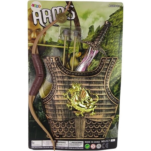 Strój Kostium Samuraja Rycerza Zestaw Łuk Miecz LEAN Toys
