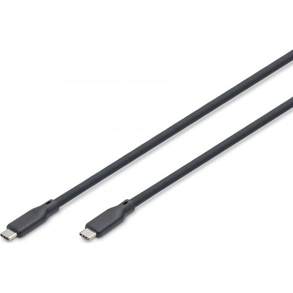 Kabel USB Digitus Digitus Kabel silikonowy USB, USB 10 Gb/s, 0,5 m, czarny