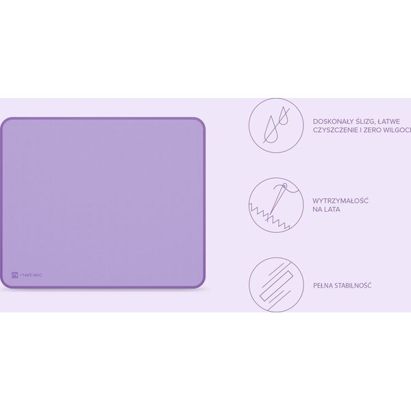 Podkładka Natec Podkładka pod mysz Natec Colors Series Pure Lavender 300x250mm