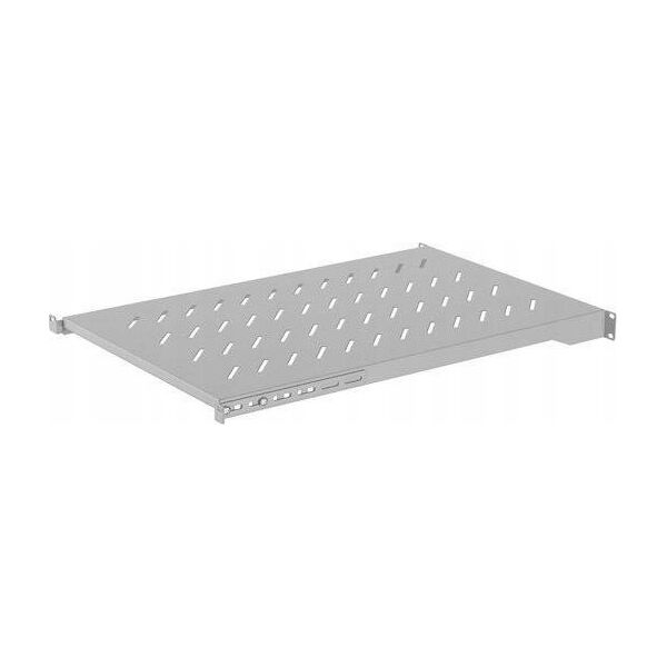 Lanberg Półka do szaf 19" 1000mm Lanberg (1U / 483 x 700 mm, udźwig do 25 kg, Montaż 4 punktowy) Szara