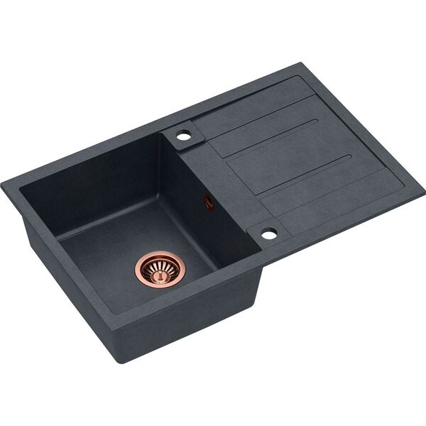 Zlewozmywak Quadron MORGAN 111 GraniteQ miedziany / czarny metalik