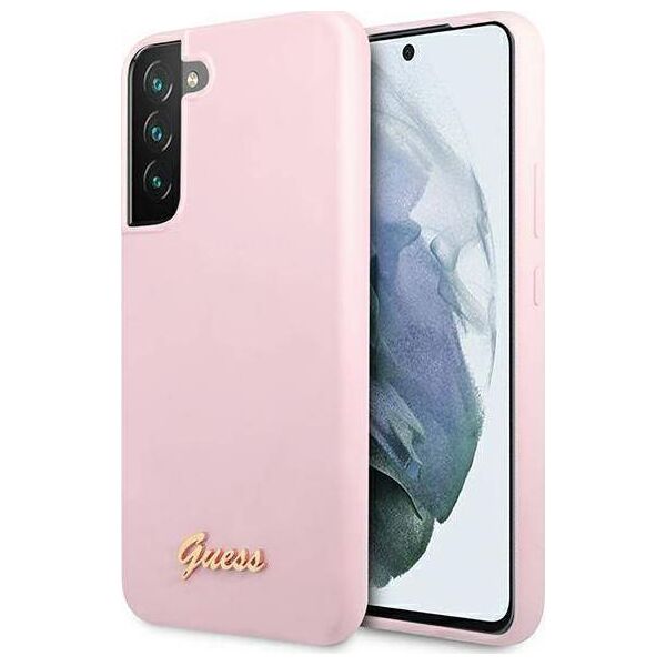 Guess Guess GUHCS22MLSLMGLA S22+ S906 lawenda/lavender hardcase Silicone Script Metal Logo