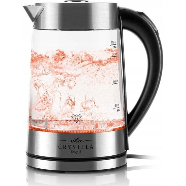 Czajnik Eta ETA Kettle | ETA515490000 CRYSTELA DIGI II | Electric | 2200 W | 1.7 L | Glass | 360° rotational base | Glass