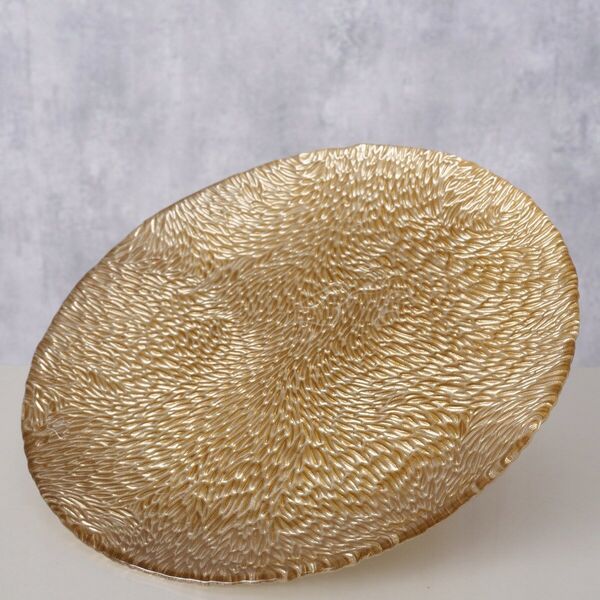 Διακοσμητικό γυάλινο πιάτο Boltze MARONI, Ø 21 cm 14165433 4066076448418