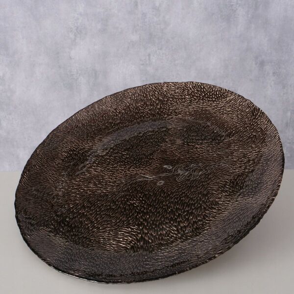 Διακοσμητικό γυάλινο πιάτο Boltze MARONI, Ø 32 cm 14165445 4066076448449