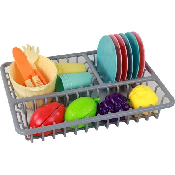 LeanToys Zestaw Kuchenny Naczynia Warzywa Do Krojenia 21 El. Akcesoria