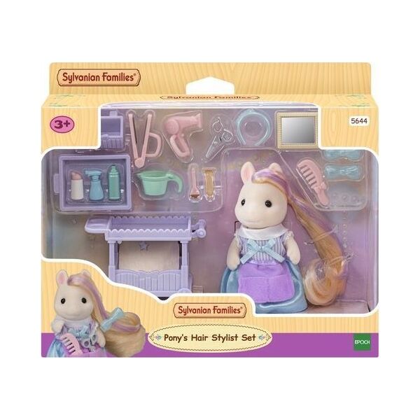 Figurka Epoch SYLVANIAN Kucyk z długimi włosami zestaw z akcesoriami i figurką 5644