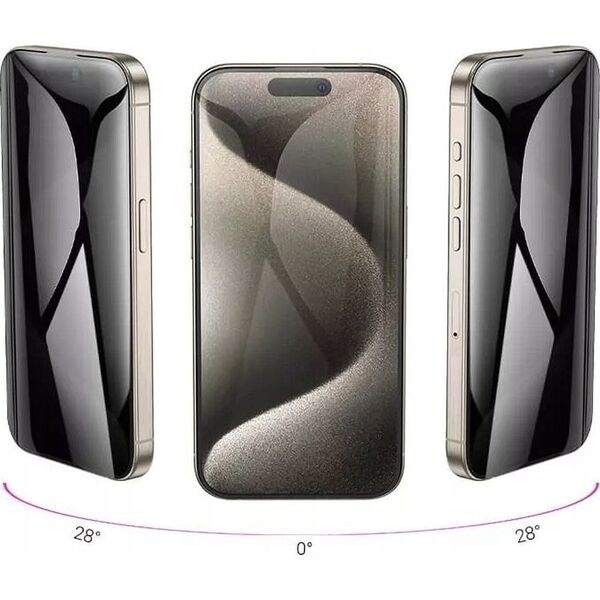 Hoco HOCO szkło hartowane 360-degree privacy do IPHONE 15 Plus 14395548 6942007629324