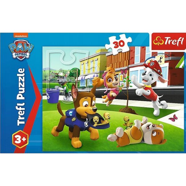 Trefl Puzzle 30 elementów Pieski w akcji Psi Patrol Paw Patrol