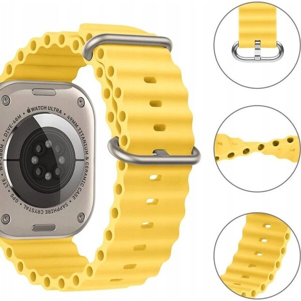 Tech-Protect TECH-PROTECT ICONBAND PRO APPLE WATCH 4 / 5 / 6 / 7 / 8 / SE / ULTRA (42 / 44 / 45 / 49 MM) YELLOW 12322564 9490713930205