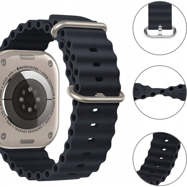Tech-Protect TECH-PROTECT ICONBAND PRO APPLE WATCH 4 / 5 / 6 / 7 / 8 / SE / ULTRA (42 / 44 / 45 / 49 MM) BLACK 12322566 9490713929971