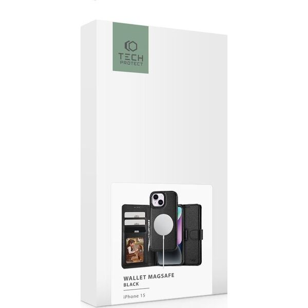 Tech-Protect TECH-PROTECT WALLET MAGSAFE IPHONE 15 BLACK