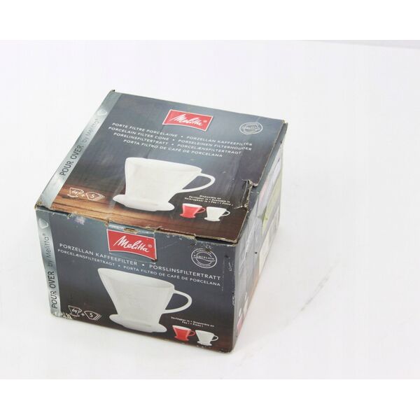 Melitta Melitta porcelanowy dripper do kawy 1x4 - Biały