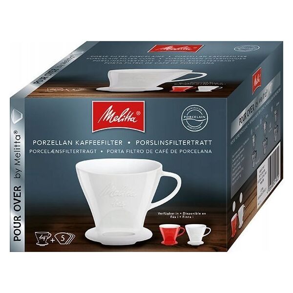 Melitta Melitta porcelanowy dripper do kawy 1x4 - Biały