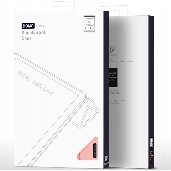 Etui na tablet Dux Ducis Etui Dux Ducis Domo Samsung Galaxy Tab S9 FE+ Plus różowe
