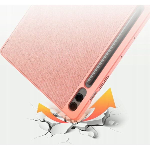 Etui na tablet Dux Ducis Etui Dux Ducis Domo Samsung Galaxy Tab S9 FE+ Plus różowe