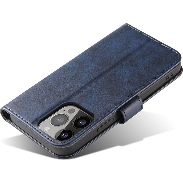Hurtel Etui portfel z klapką podstawką do iPhone 15 Pro Magnet Case - niebieskie