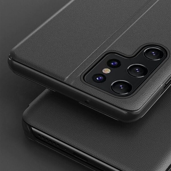 Hurtel Etui Eco Leather View Case do Samsung S24 Ultra z klapką - czarne