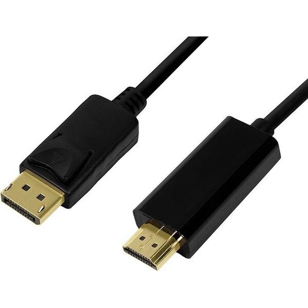Kabel LogiLink DisplayPort - HDMI 2m czarny (CV0127)