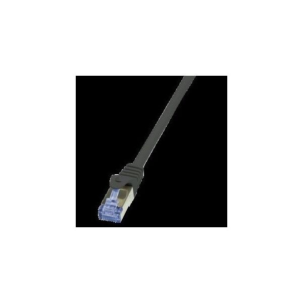 LogiLink LogiLink Patch Cable, cat. 6A, S/FTP, 20,0 m, black shielded (PIMF), 4 x 2 AWG 26/7, pin assignment: 1:1, copper core, (CQ3113S)