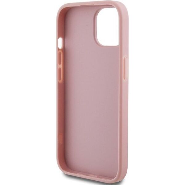 Guess Guess GUHCP15SHG4SGP iPhone 15 6.1" różowy/pink hardcase Glitter Script Big 4G