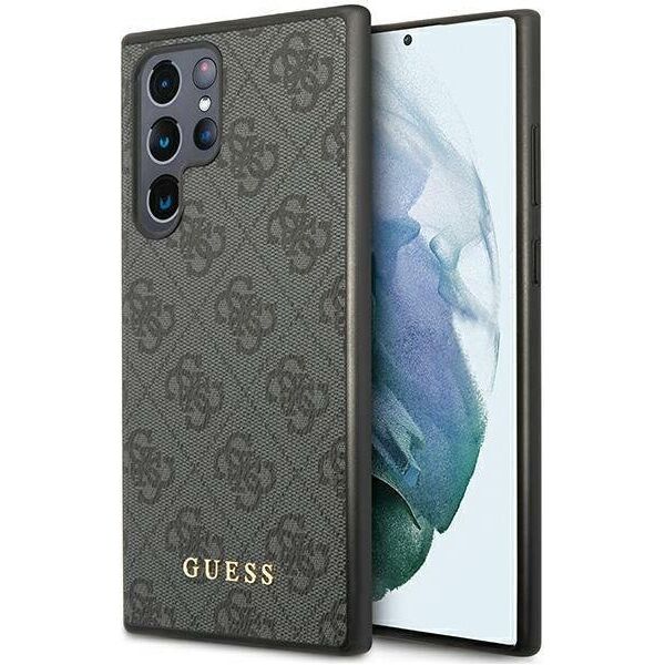 Guess Guess GUHCS24LG4GFGR S24 Ultra S928 czarny/black hardcase 4G Metal Gold Logo