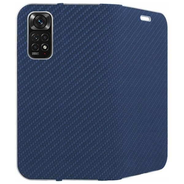 Kabura Forcell LUNA Book Carbon do XIAOMI Redmi NOTE 11 / 11S niebieski
