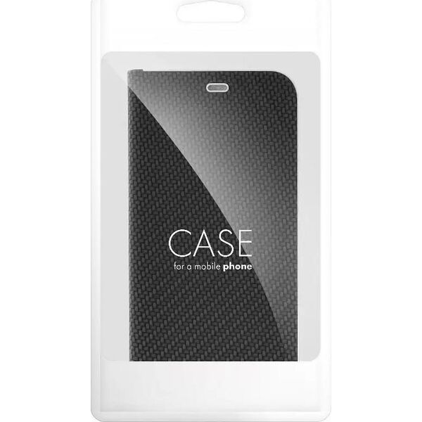 OEM Kabura LUNA Book Carbon do SAMSUNG S21 FE czarny
