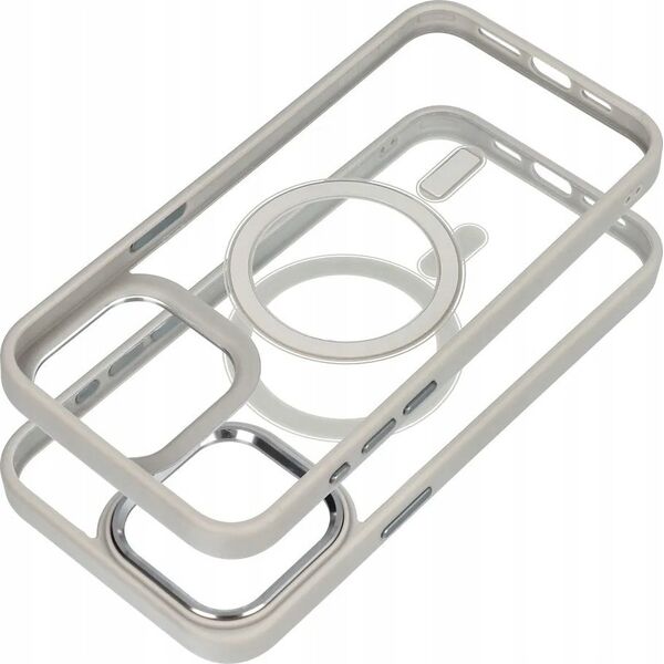 OEM Futerał COLOR EDGE MAG COVER kompatybilny z MagSafe do IPHONE 15 Pro Max tytanowy szary