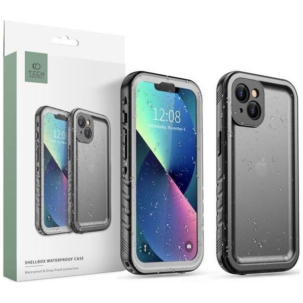 Tech-Protect Etui wodoodporne Tech-protect Shellbox IP68 Apple iPhone 13 Black