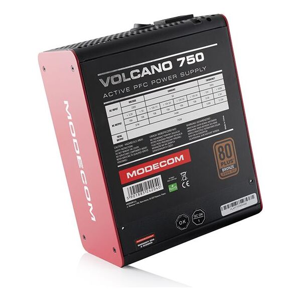 Zasilacz Modecom Volcano 750W (ZAS-MC85-SM-750-ATX-VOLCANO)