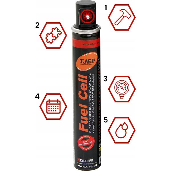 Yato TJEP GRATIS GAZ DO GWOŹDZIAREK RED FUEL CELL