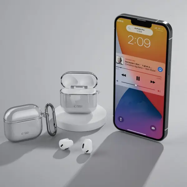 Tech-Protect TECH-PROTECT FLEXAIR APPLE AIRPODS 4 ASH GREY