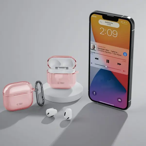 Tech-Protect TECH-PROTECT FLEXAIR APPLE AIRPODS 4 BABY PINK